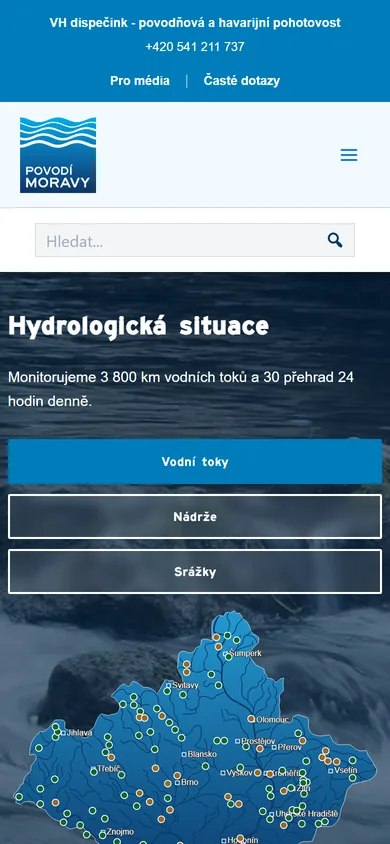 Povodí Moravy v mobilu